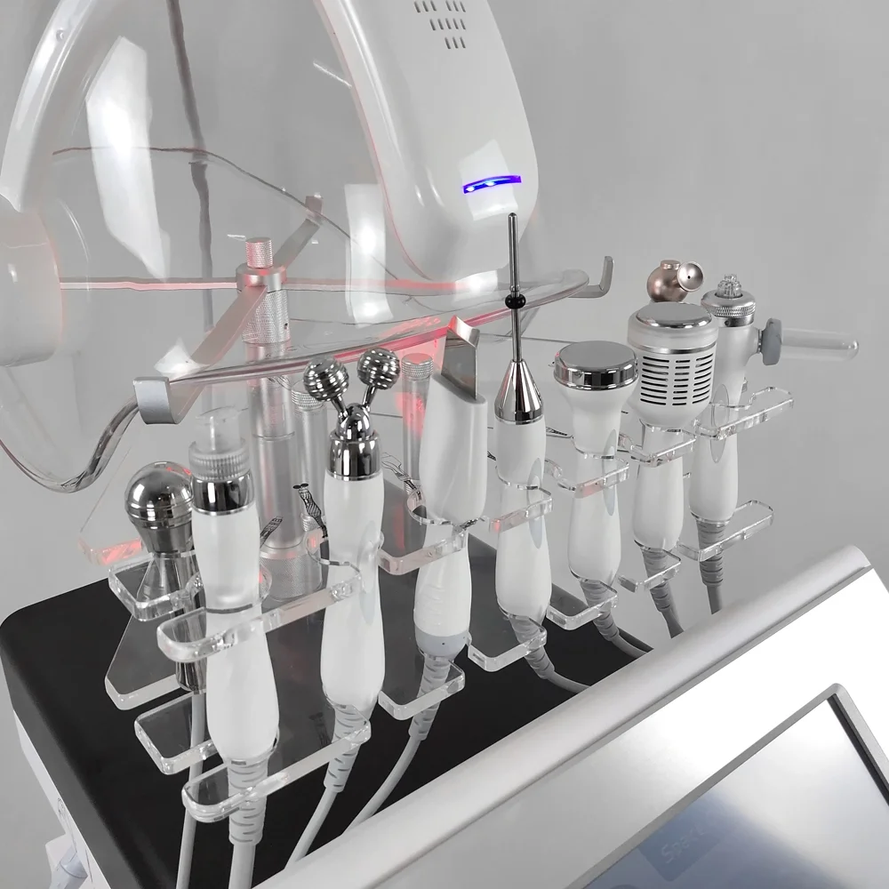 Space Oxygen H2O2 11 In 1 hydroxyl hydroxige hydra therapy facial aqua peel spa machine