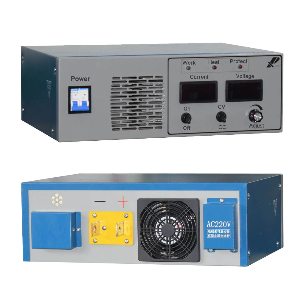 China Supplier 200A 15V High Frequency DC Plastic Automotive Decorative Hard Chrome Zinc Electro Plating Rectifier