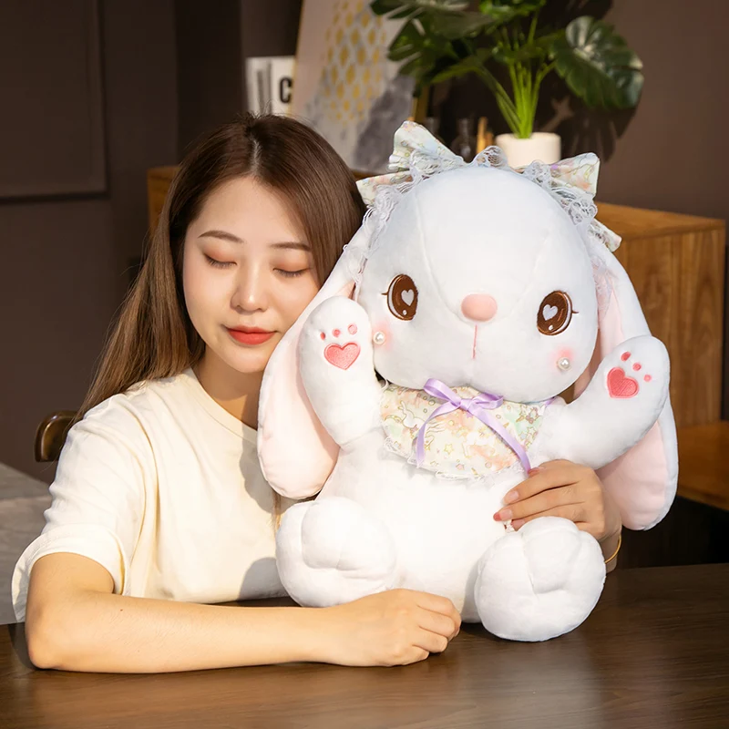 Amazon Hot Sale lolita Soft Plush Toys Colorful Small bunny Stuffed&Plush Animal easter bunny Toys