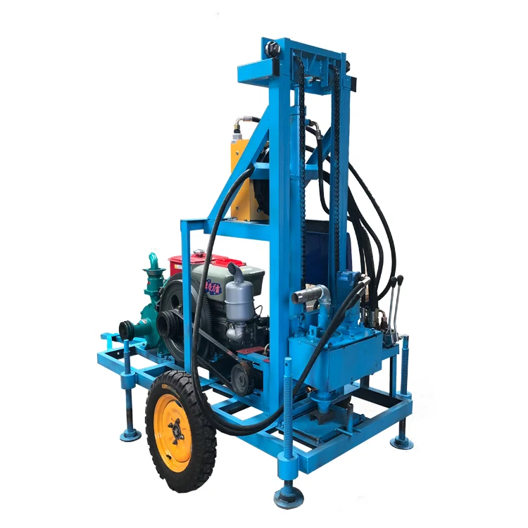 Deep Water Well Drilling Rigs 150m Portable Drilling Rig Water Well drilling Rig machine for Sale