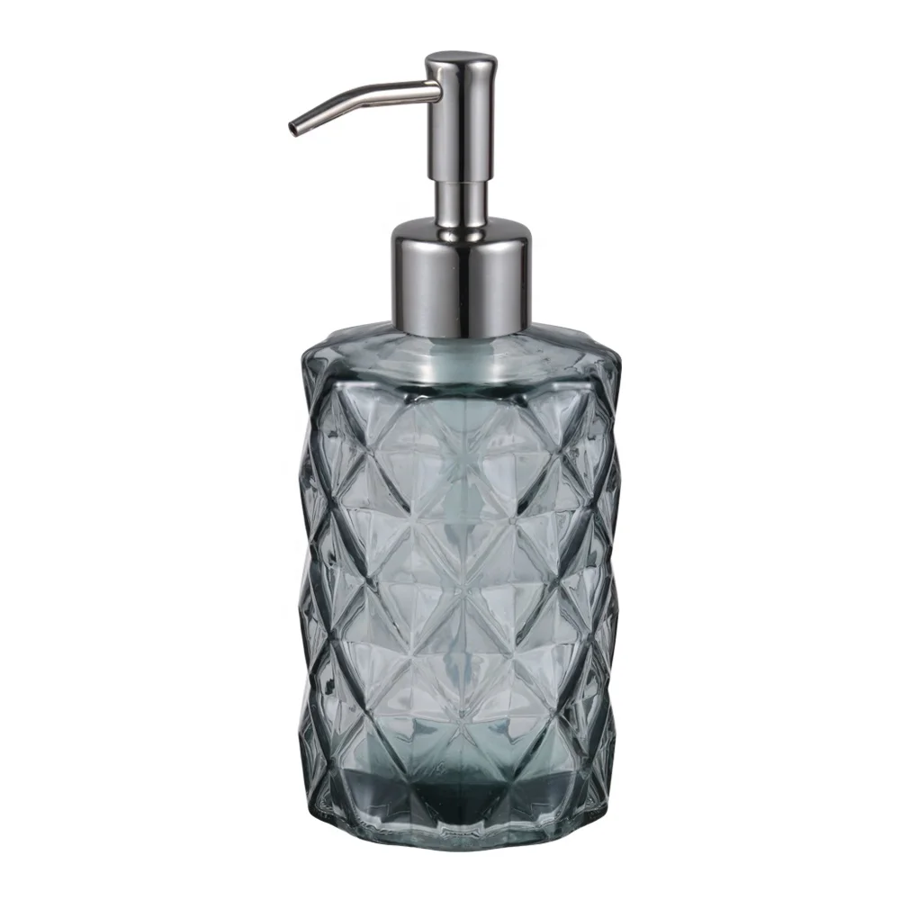 Wholesale Colorful Glass Jar Lid Soap Dispenser Bottle with Pump Soap Liquid Shampoo Dispenser Manufacturer for Bathroom