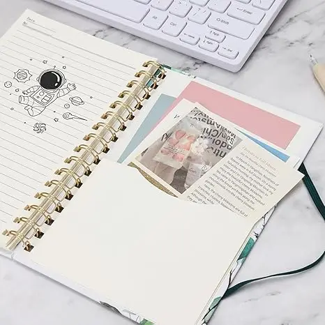 Custom Eco-Friendly Kraft Paper Journals Hardcover Notebook with Pen Personalized Promotional Office Stationery spiral notebook