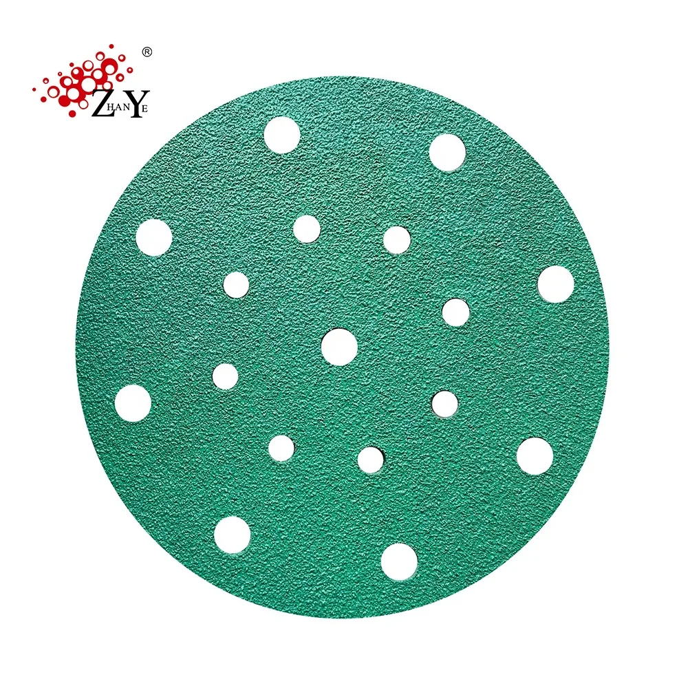 High quality sand paper silicon carbide sanding disc 6' carbide sanding discs for car refinishing