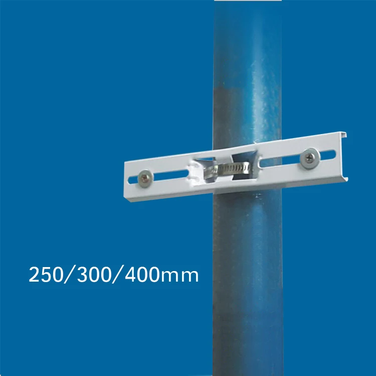 3m cctv camera steel pole  mount with bracket and cctv junction box
