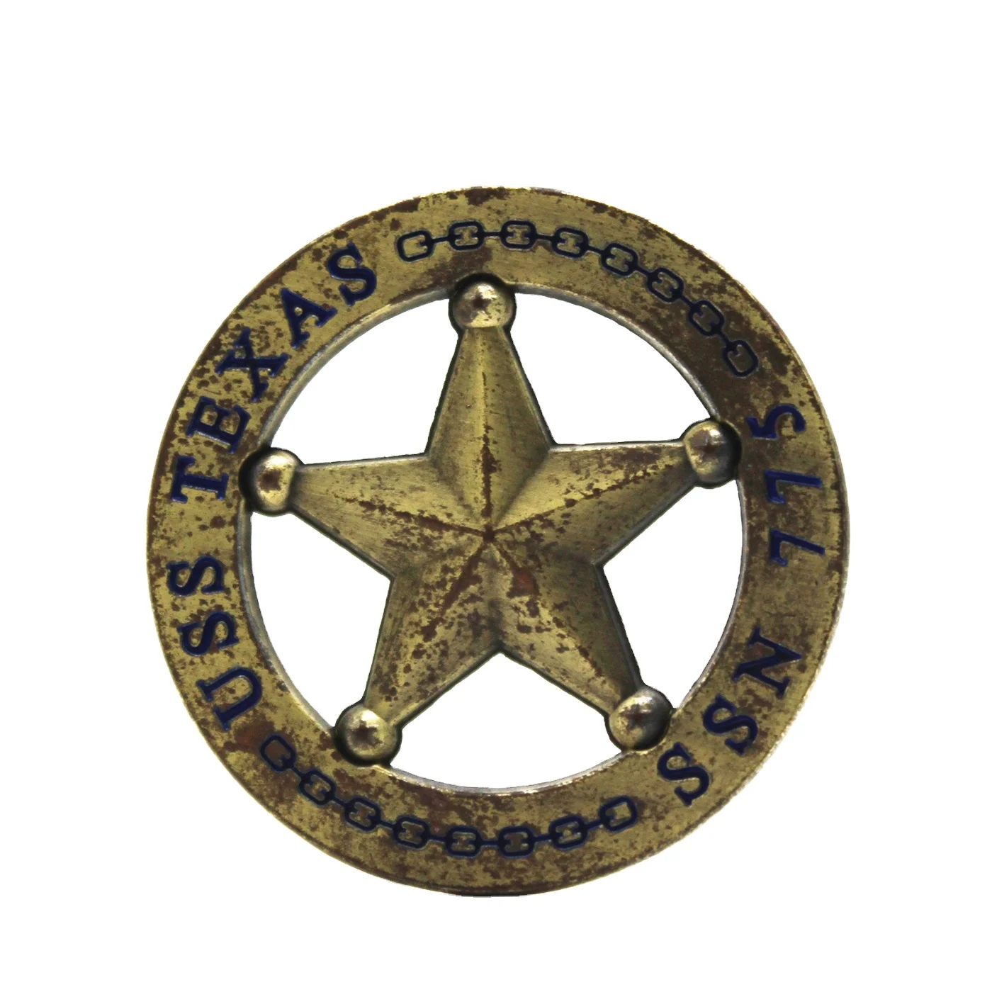 Texas five-pointed star conchos wallet buckle decorative buckle Japanese financial cloth buckle leather bag jewelry