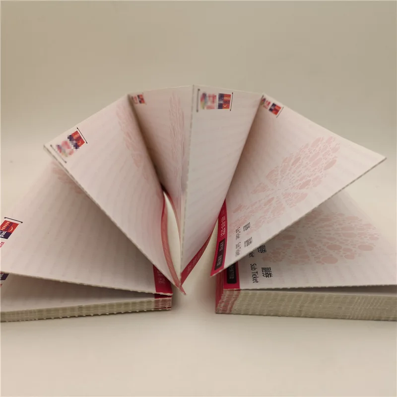 Making a Printing Ticket Company Roll Thermal Paper Folding Ticket Design