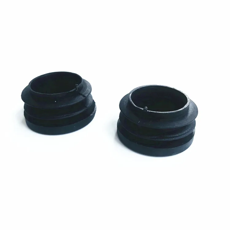35mm Black plastic round threaded cap pipe end plug