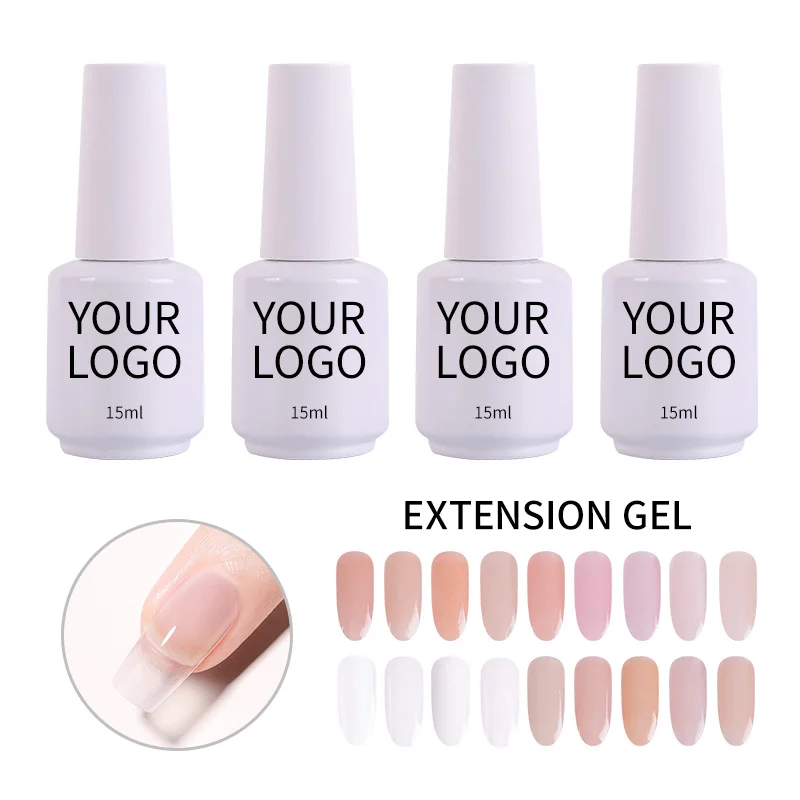 Professional Private Label Acrylic Poly Gel Nails Custom Color Soak Off Led/UV Nail Extension Gel