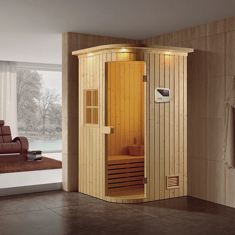 Family use traditional Luxury solid wood room dry steam sauna room