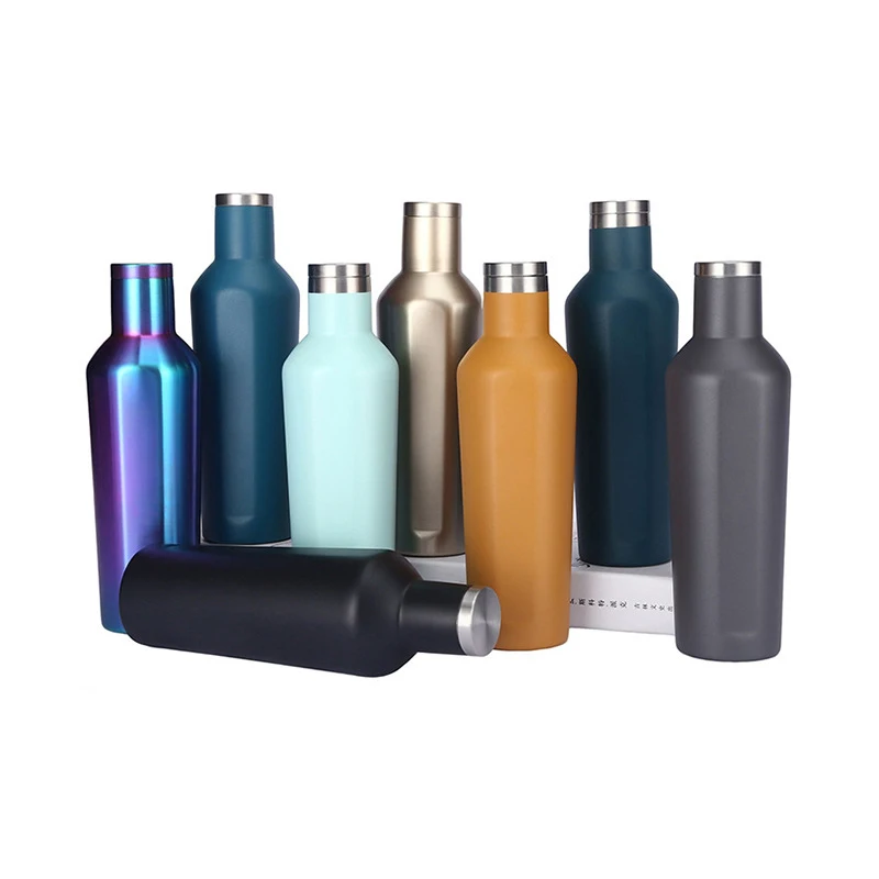 New Stainless Steel  Double Wall Vacuum Insulated Thermal Water Bottle Wine Bottle
