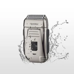Hontec MR-108A staggered-head foil shaver blade portable USB rechargeable face beards shaving machine IPX6 waterproof  razor