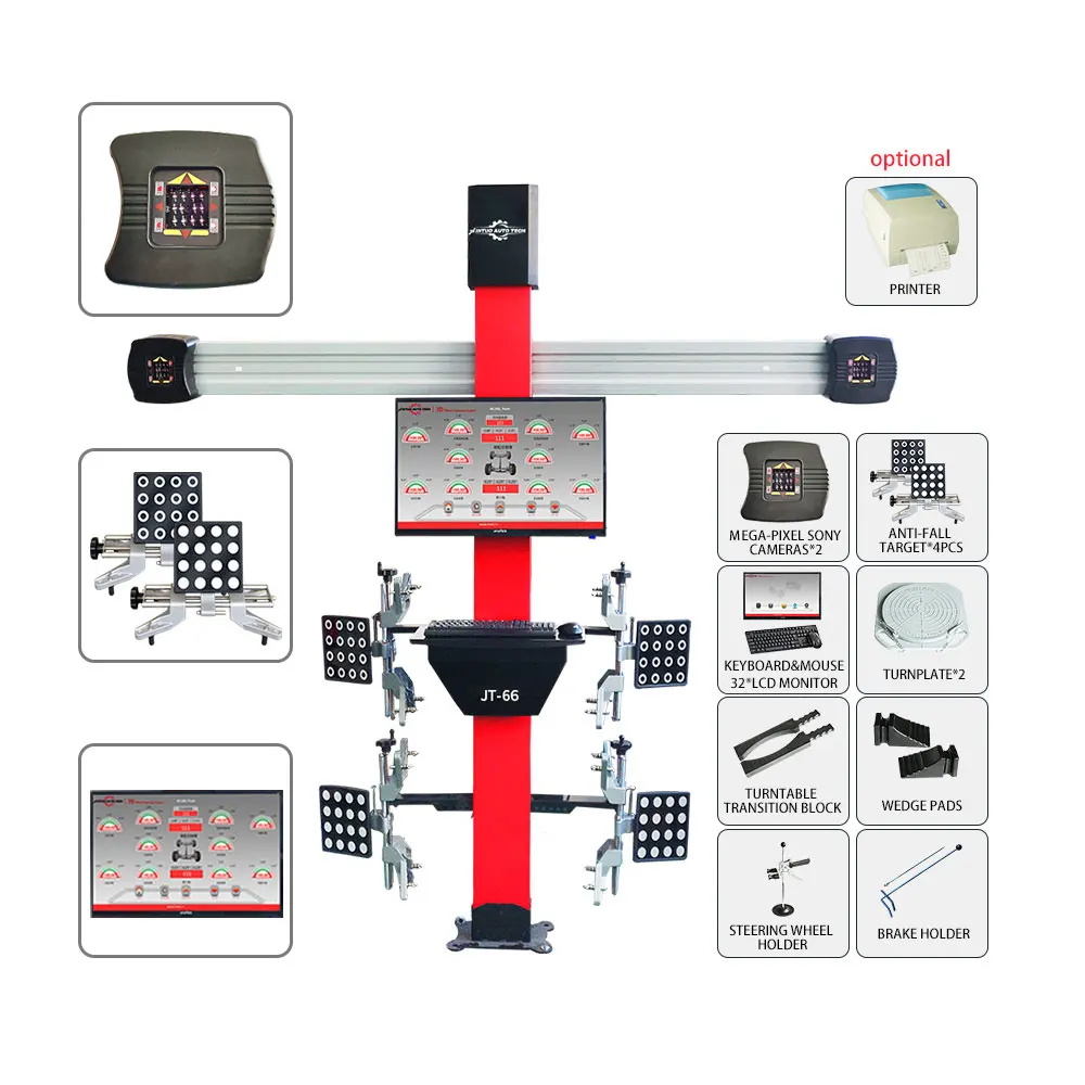 hot sale 3d wheel alignment machine car wheel aligner with 4 post park lift for home garage