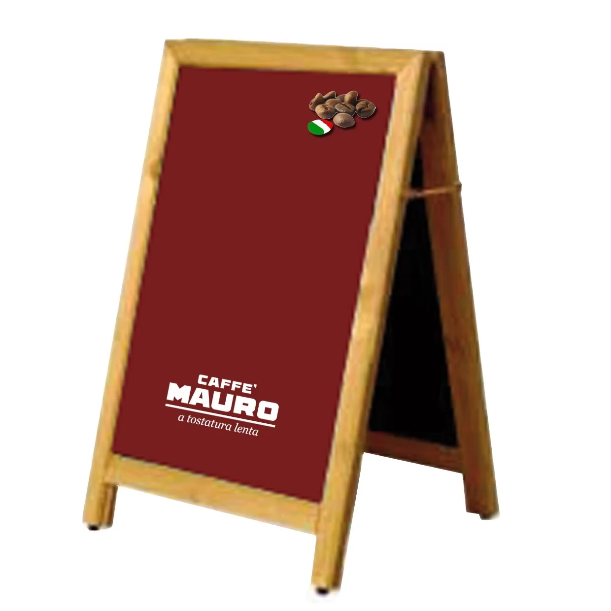 Free Standing 3mm Thick Aluminum MDF Hotel Sign Board Wooden Frame Decorative Advertising Notice Menu Chalkboard Display Boards