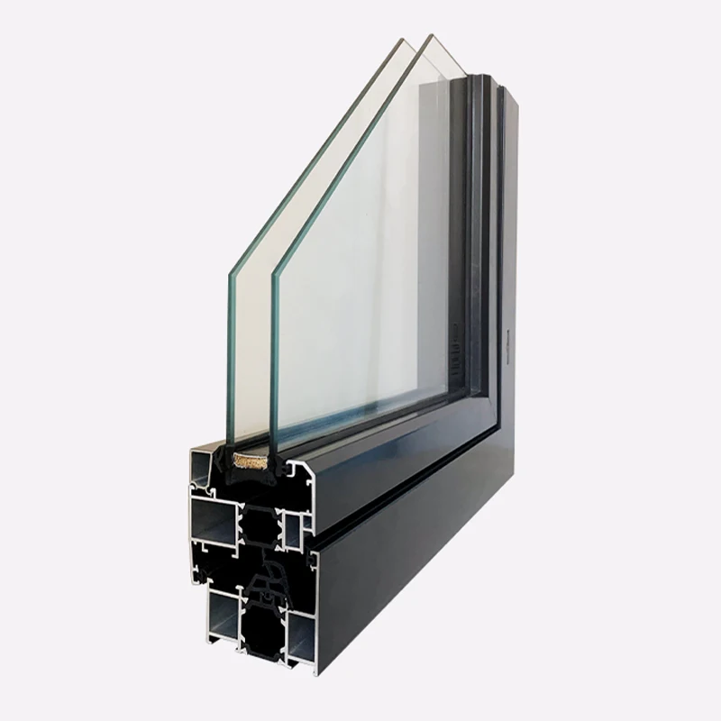 Direct Factory American Style Double Glazed Sliding Windows Thermal Break Aluminum Sliding Windows Home Design