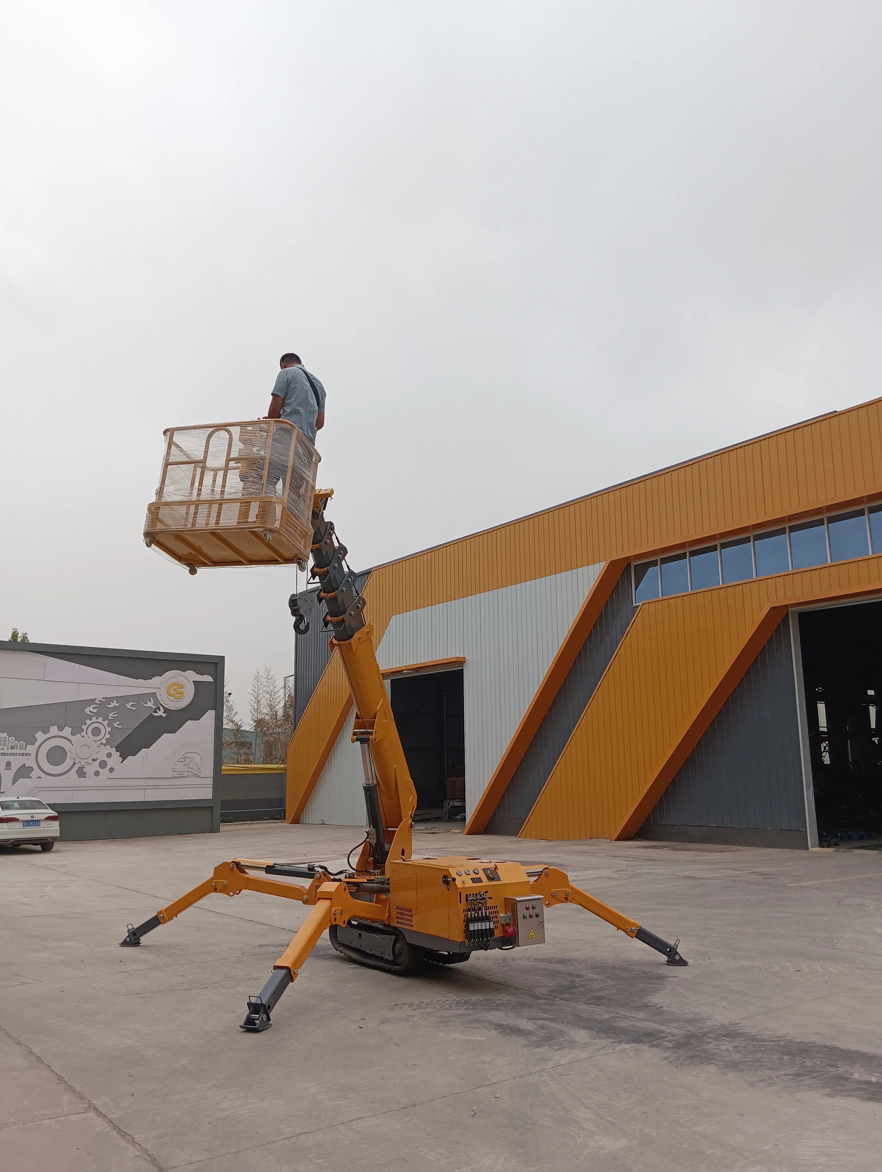 ce mini spider crane spider crane with boom maeda spider crane