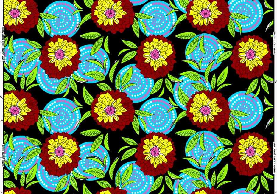 
Africa Polyester Wax Prints Fabric 2021 Ankara 110g Real Wax High Quality 6 yards African Fabric 