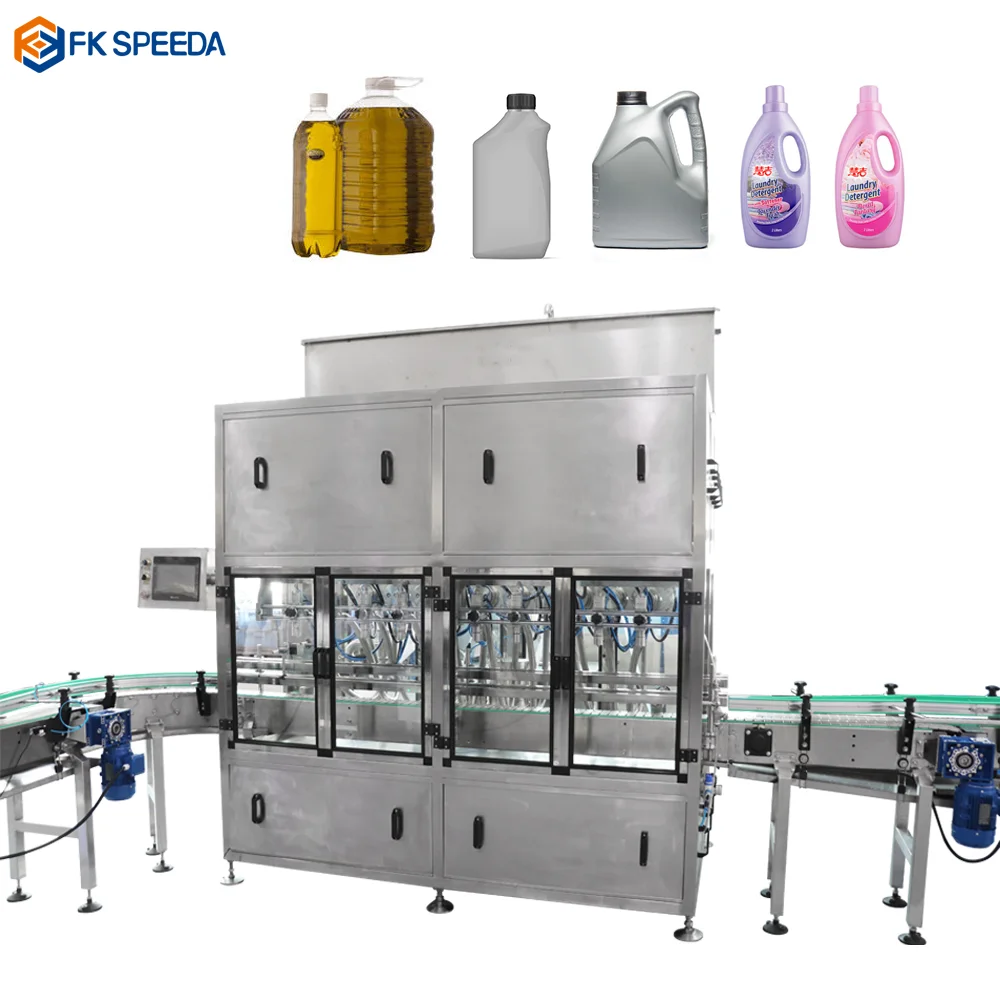 FK-SPEEDA 20l car engine oil injection bottle filling machine for oil sunflower oil filling and packing machine