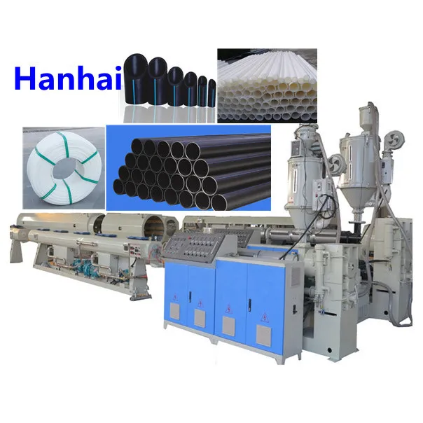 Высокоэффективный полиэтиленовый пластиковый катушечный трубопровод большого диаметра полностью автоматический экструзионный экструдер для труб SJ65