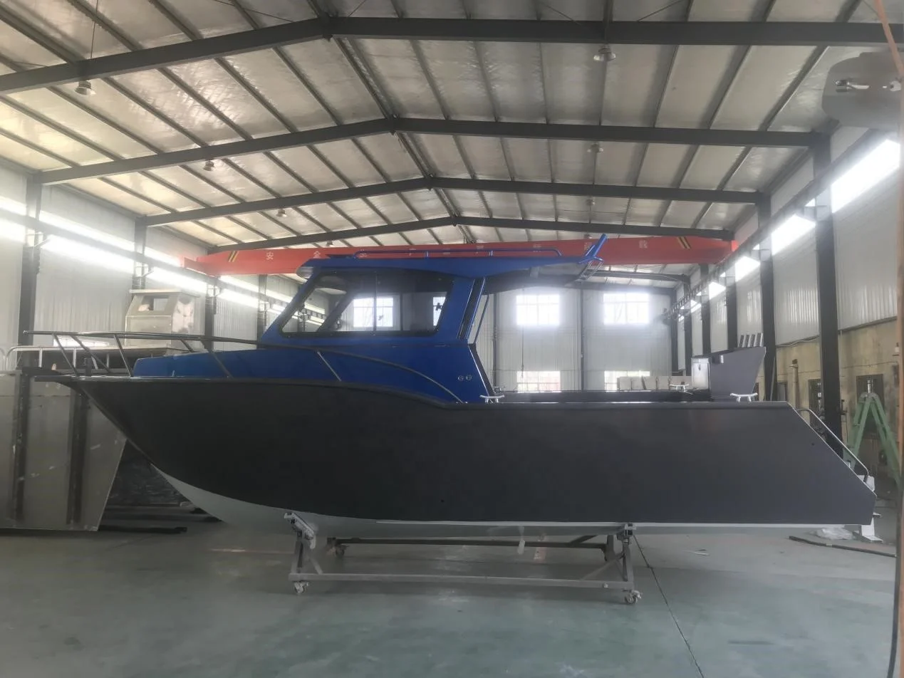 Manufacturer Direct Sales 7.5m length High-Quality Aluminum Alloy Yacht/ Boat For Sea Sailing