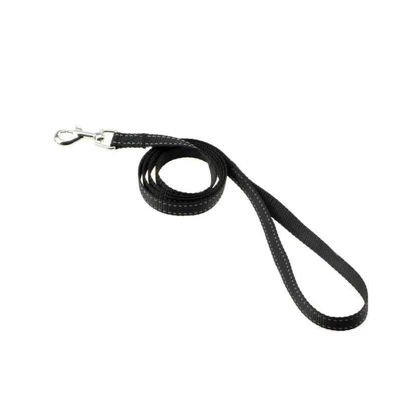 Custom Cheap Black Nylon Reflective Pet Products Small Puppy  Dog Leash