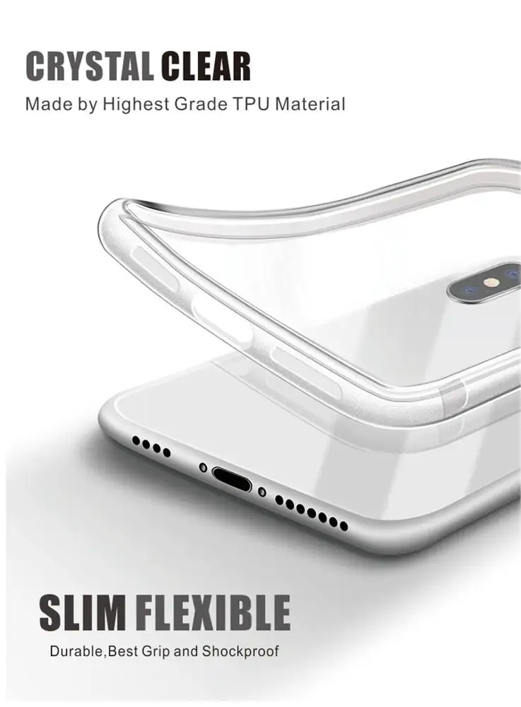 
Customized Design Transparent Soft TPU Clear Phone Case for Huawei Y9 Prime 2019 Cover 