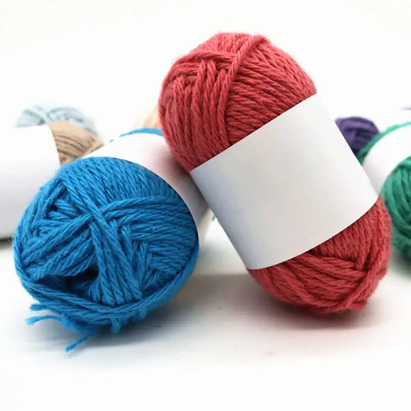 Hand Weaving Hand Knitting Yarn 100% Cotton Mercerized 100% Organic Cotton Yarn