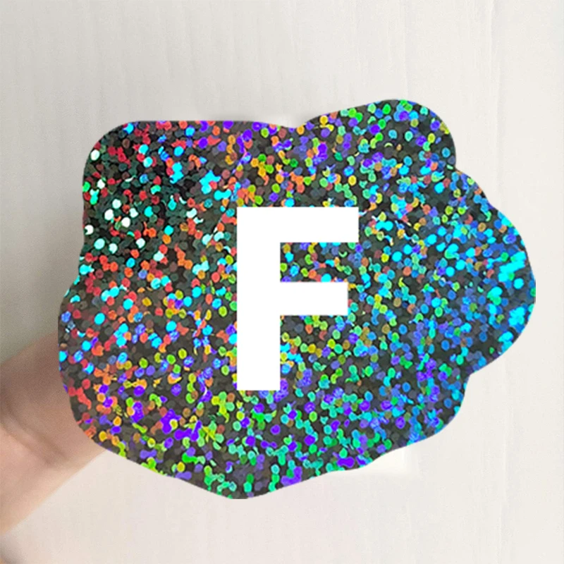 Printable self adhesive waterproof label inkjet stickers full sheet holographic dot letter sticker laser printer plain paper