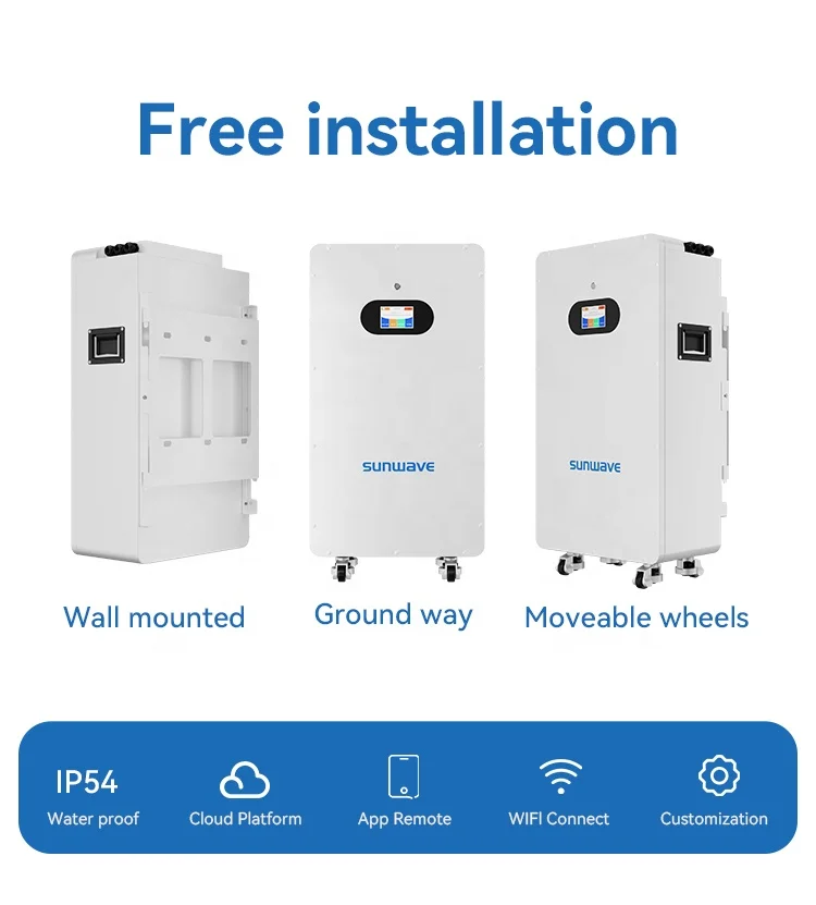 Sunwave Oem Odm Wall Mount Lithium Battery 51.2v 10.55kwh 16.08kwh With Wifi For Solar Panels