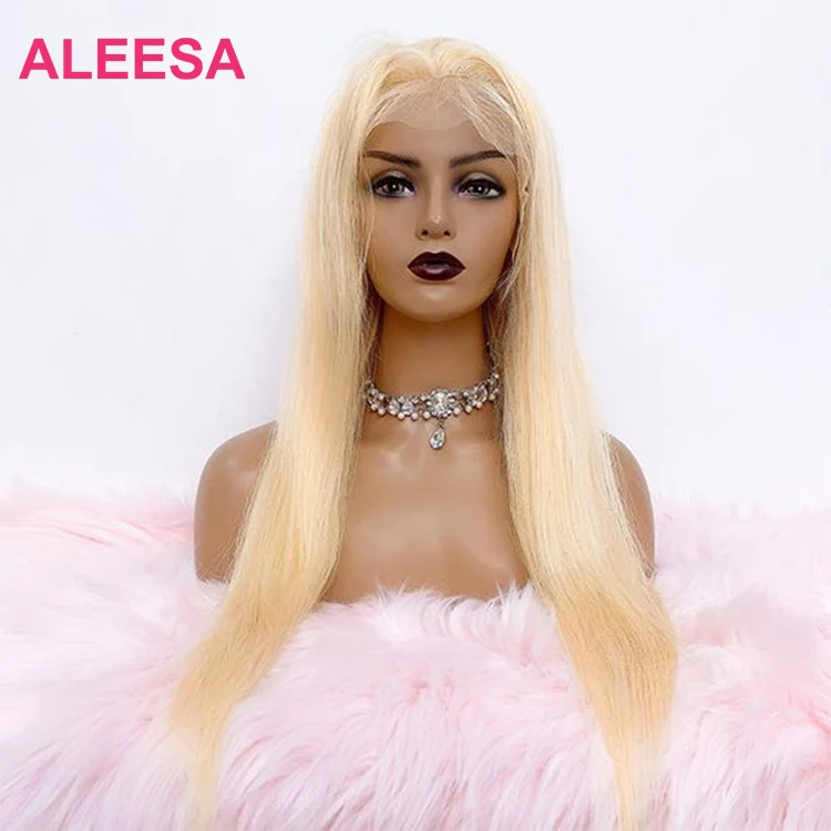 Ash Blonde 613 HD Frontal Wig, Cheap Frontal Natural Hair HD Lace Wig Vendor, 100% Human Hair 13x6 613 Transparent Frontal Wig