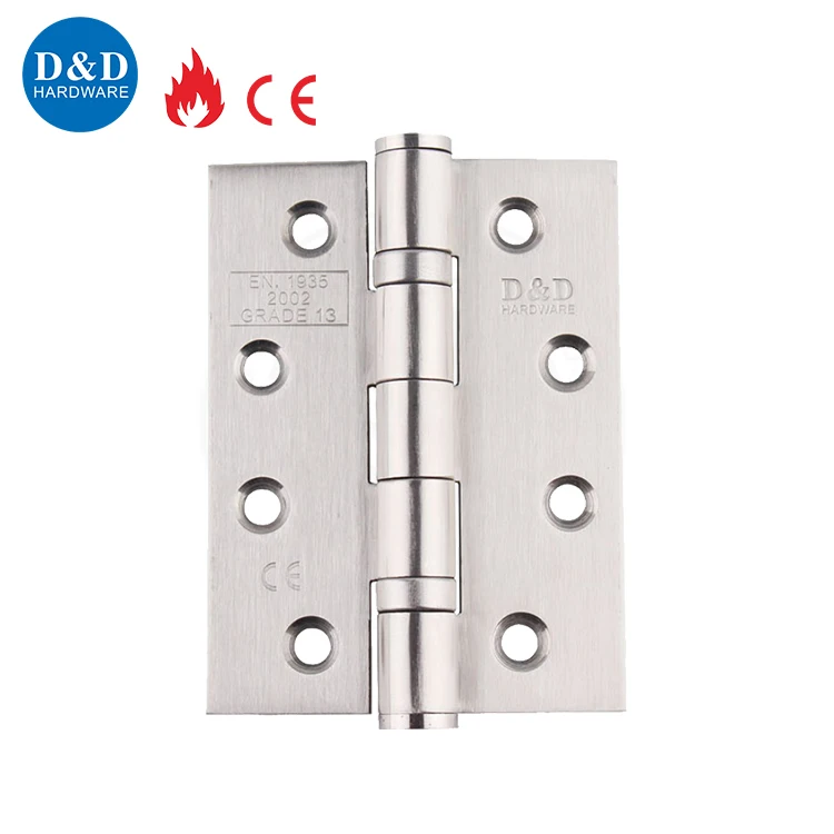 CE stainless steel 304 Building Hardware fire rated 4 Inch Entrance Wooden door ball bearing butt hinge
