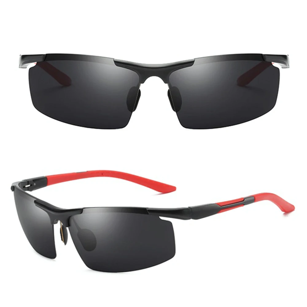 Солнцезащитные очки Мужские поляризационные, спортивные антибликовые, для вождения ночью, из алюминиево-магниевого сплава