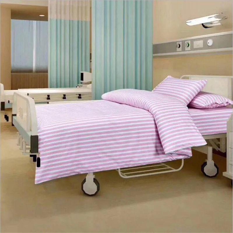 20240916 Free samples on factory price to custom Cotton Plain Striped Bedsheet Twin Size Fitted Bed Sheet