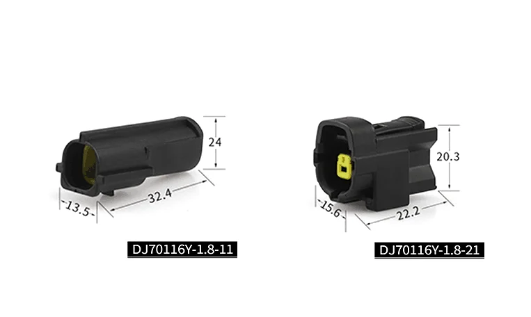 DJ70116Y-1.8-11 автомобильный 1 отверстие водонепроницаемый разъем радар индукционный штекер Женский стык