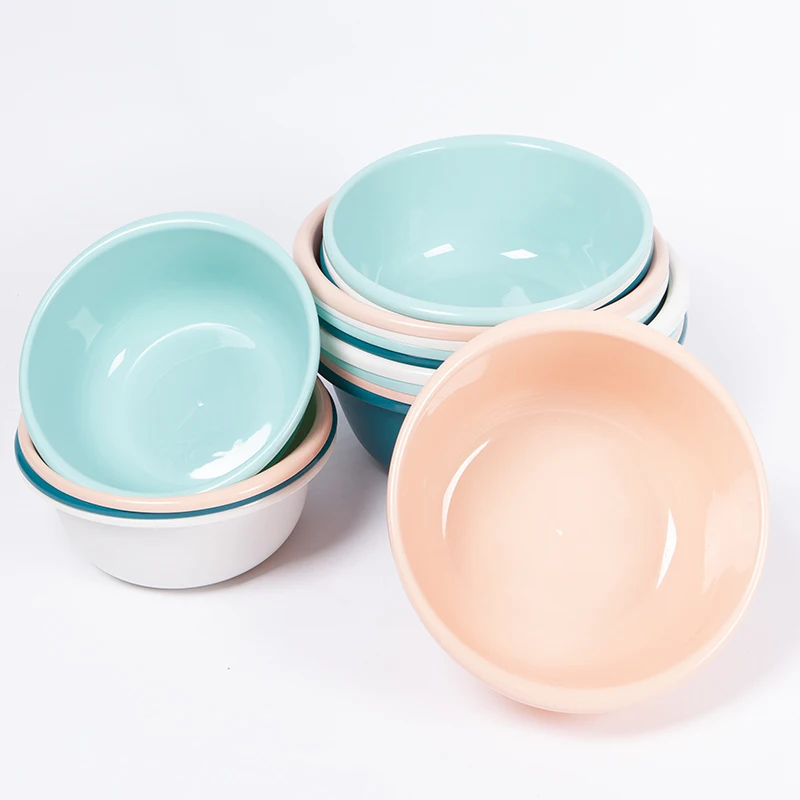 eco-friendly new cheap round durable kitchen plastic wash basin bathroom foot stackable wash plastic basin