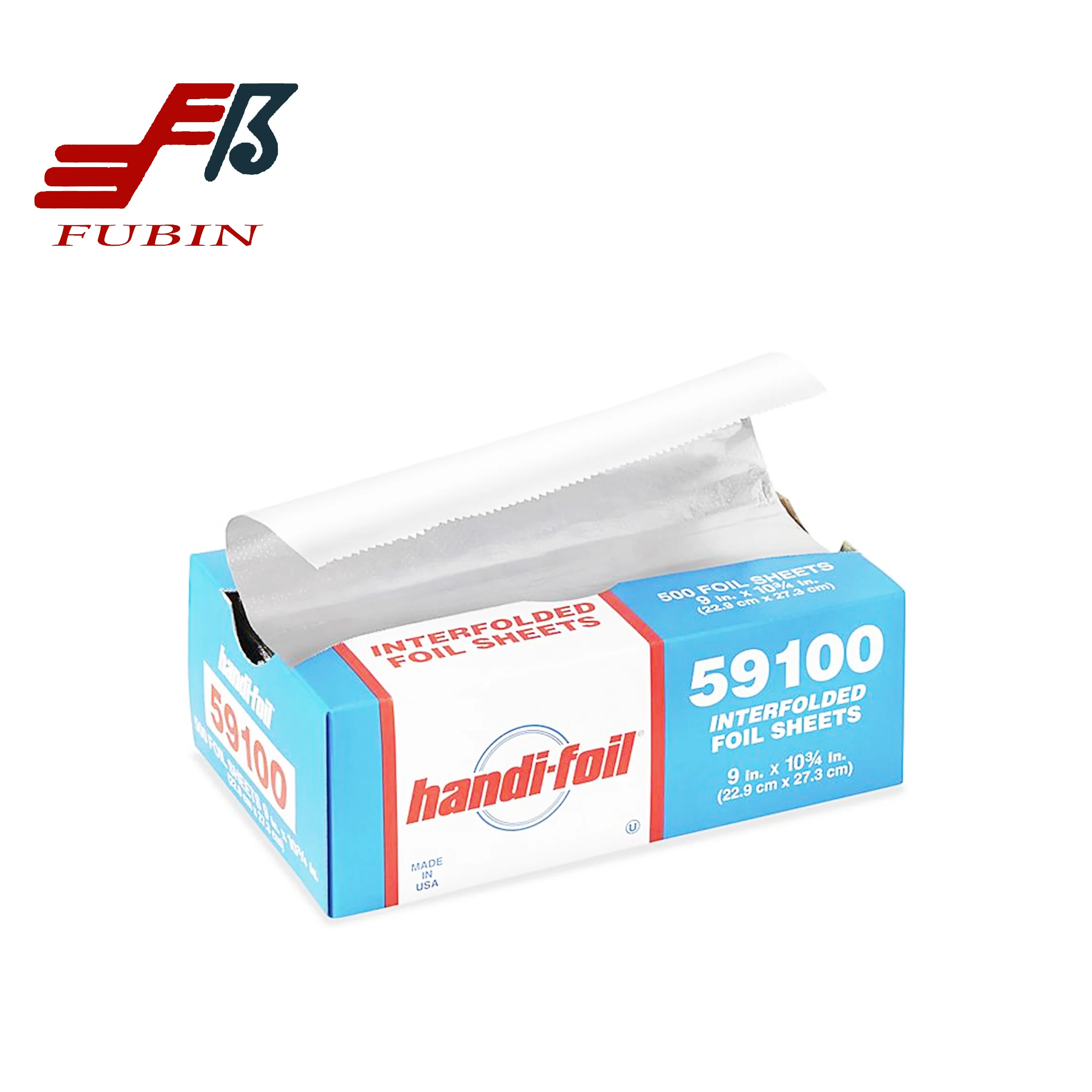 Food Package Foil Sheets Pop Out Aluminum Foil Paper Cut Aluminum Foil