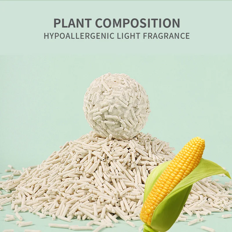 High Quality 100% Natural Ecological Tofu Cat Litter Box Biodegradable Odor-Control Effective Clumping Sustainable Flushable