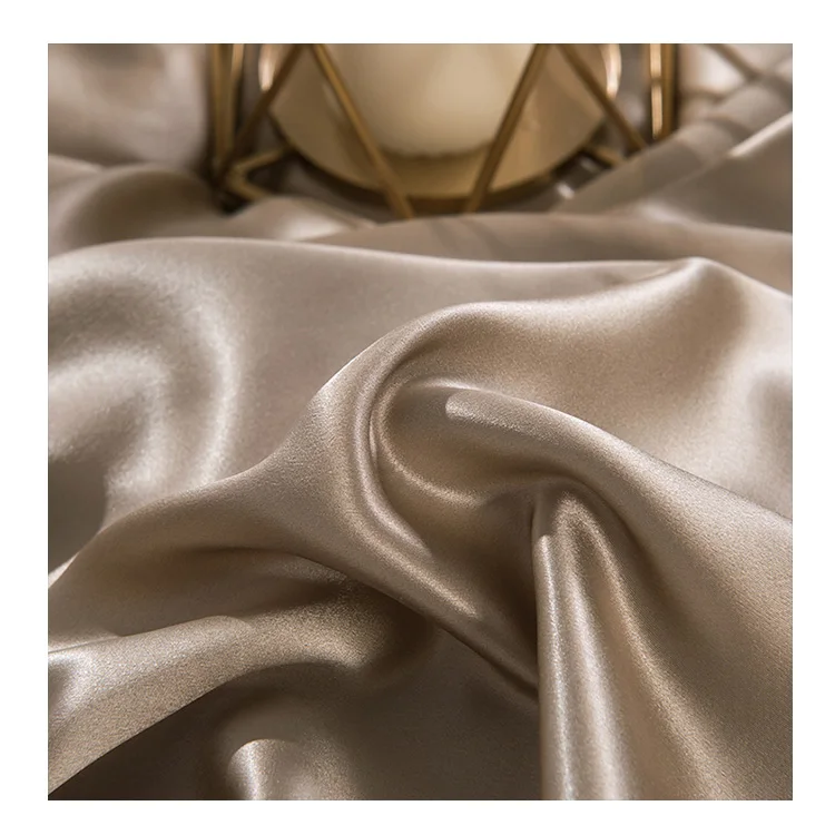 mulberrry silk fabric weaving factory 6A silk 25momme fabric 280cm Wholesale indian raw silk fabric 100% pure