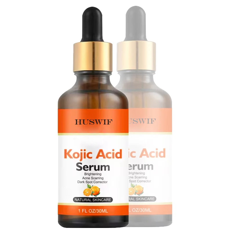 Private Label Kojic Acid Serum Dark Spot Corrector Lightening Whitening for Face & Body with Alpha Arbutin, Niacinamide