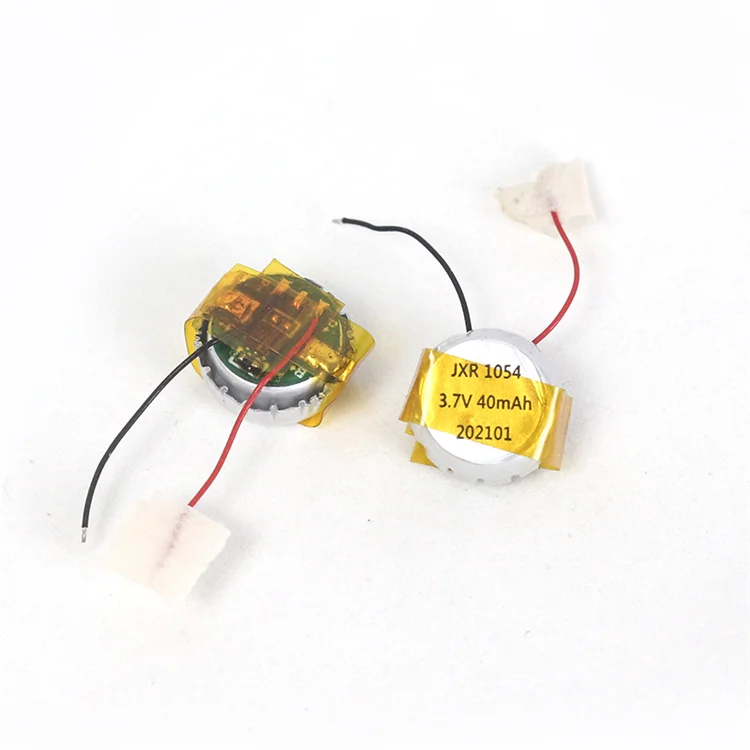 Small Polymer Battery 1054 3.7v 40mAh Lithium Battery For earphone