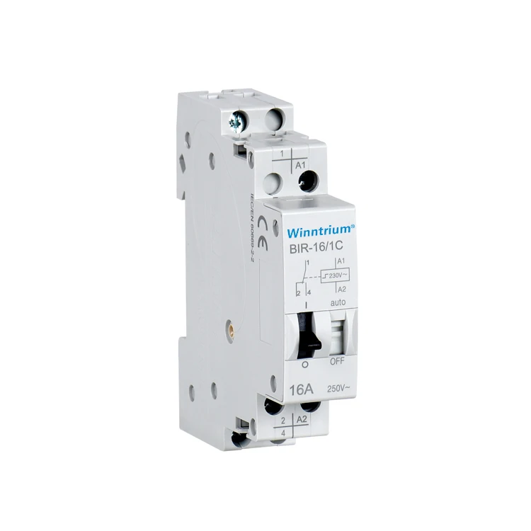 
home hotel use modular din rail relay new type 16A AC/DC 1P 230V high quality impulse relay france hot selling manufacturer 