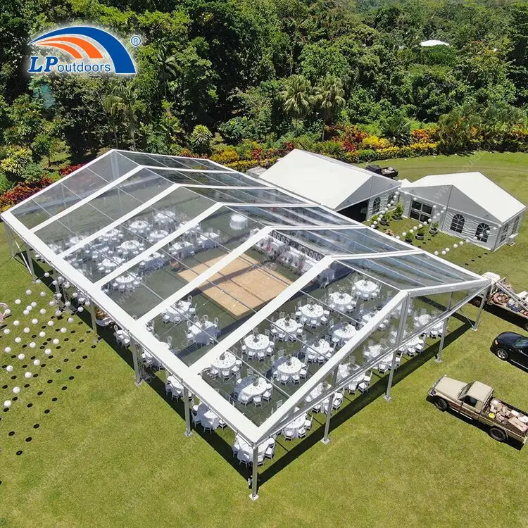 1000 people Outdoor clear span celebration wedding tent for hire events