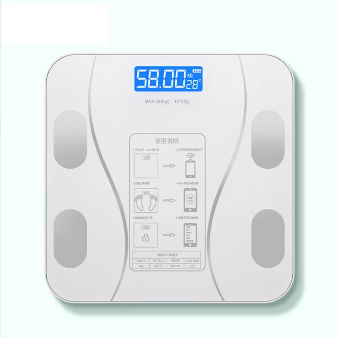 Smart 180kg/396lb Etekcity Digital Body Weight Bathroom Scale Body Fat Weighing Scale With BMI