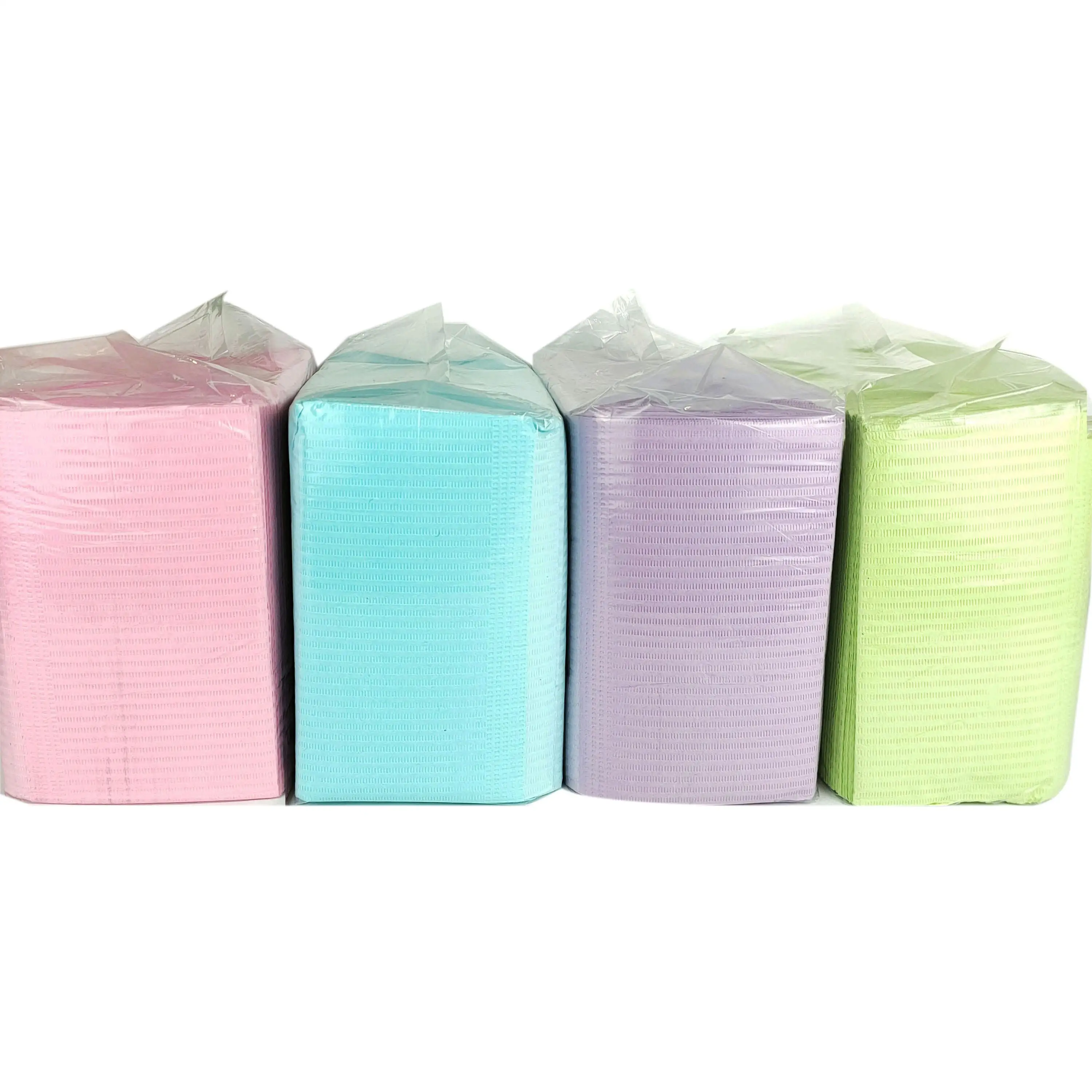 Dental colorful 3ply disposable dental bibs Colorful Medical  Waterproof Sterile Dental Disposable Bibs