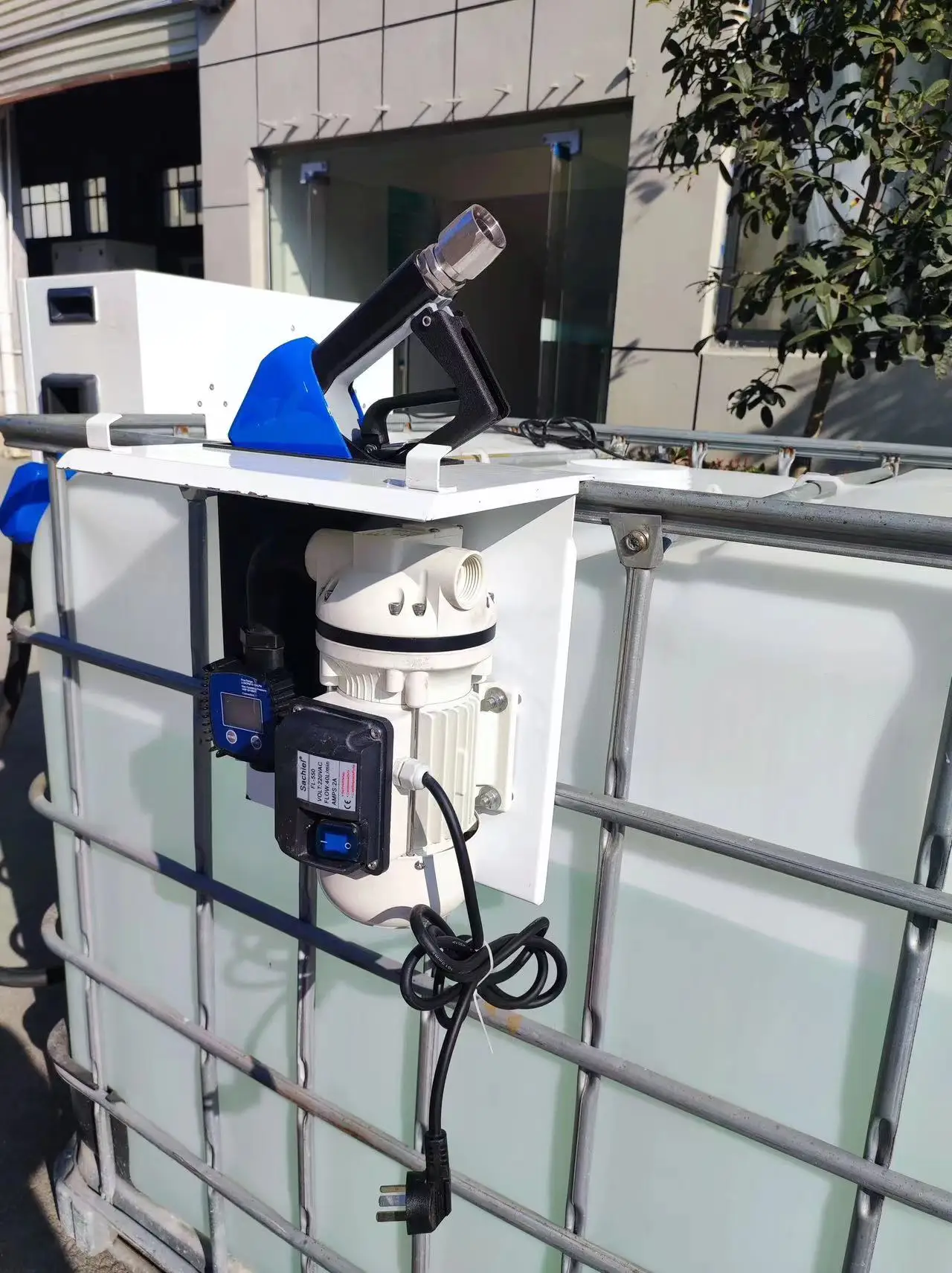 Automatic portable  IBC tank DEF pump kit equipment transfer Adblue pump 1000L filling machine