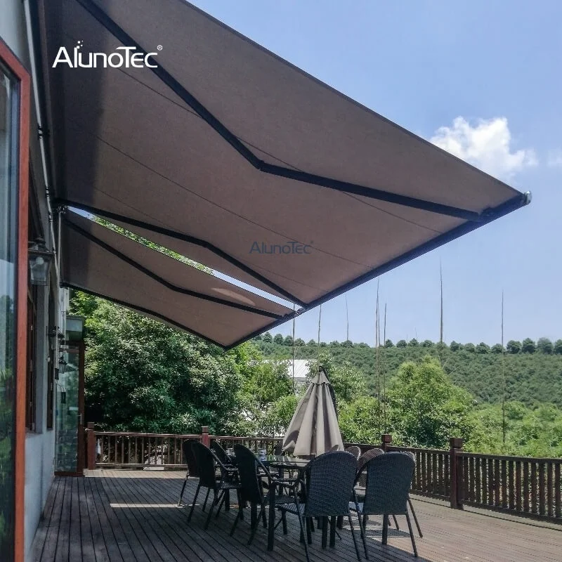 Factory Outdoor Retractable Cassette Motorized Balcony Sun Shade System Patio Aluminum Awning Windows