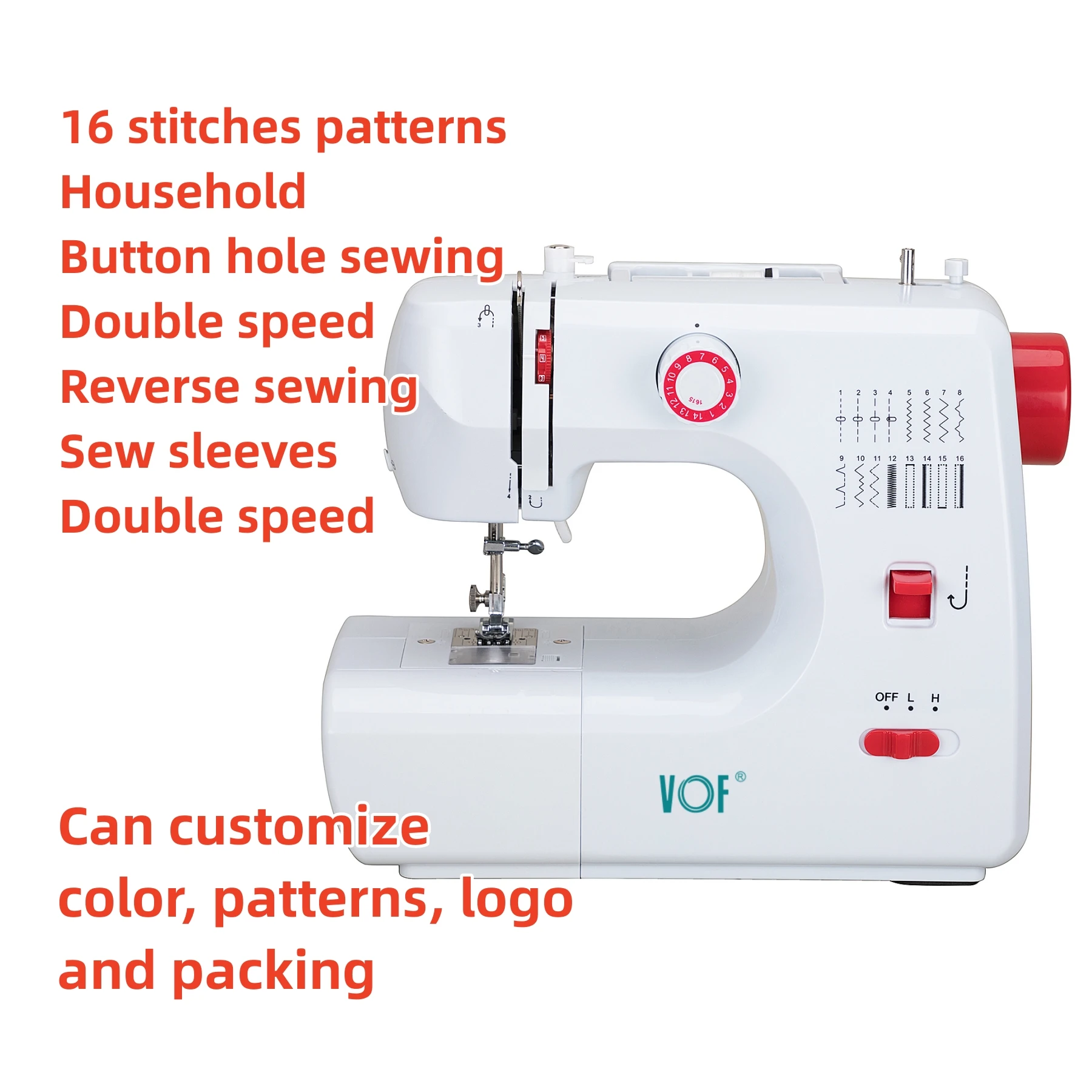16 stitching sewing machine FHSM 700 electric overlock garment sewing machine factory price