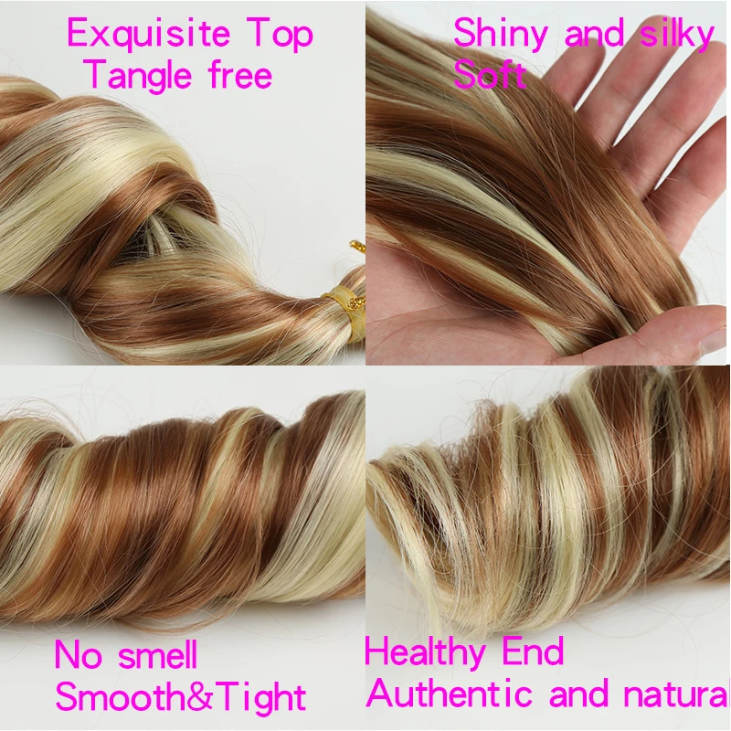 Wholesale Synthetic Spiral Curl Wavy Braiding Hair French Curls Braids Extensions 150g Curly Braiding Hair