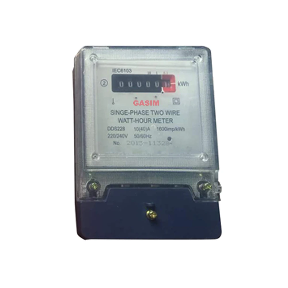 Hot All kinds of energy meter kwh meter single phase 10a 230v ac prepaid electric meter factory