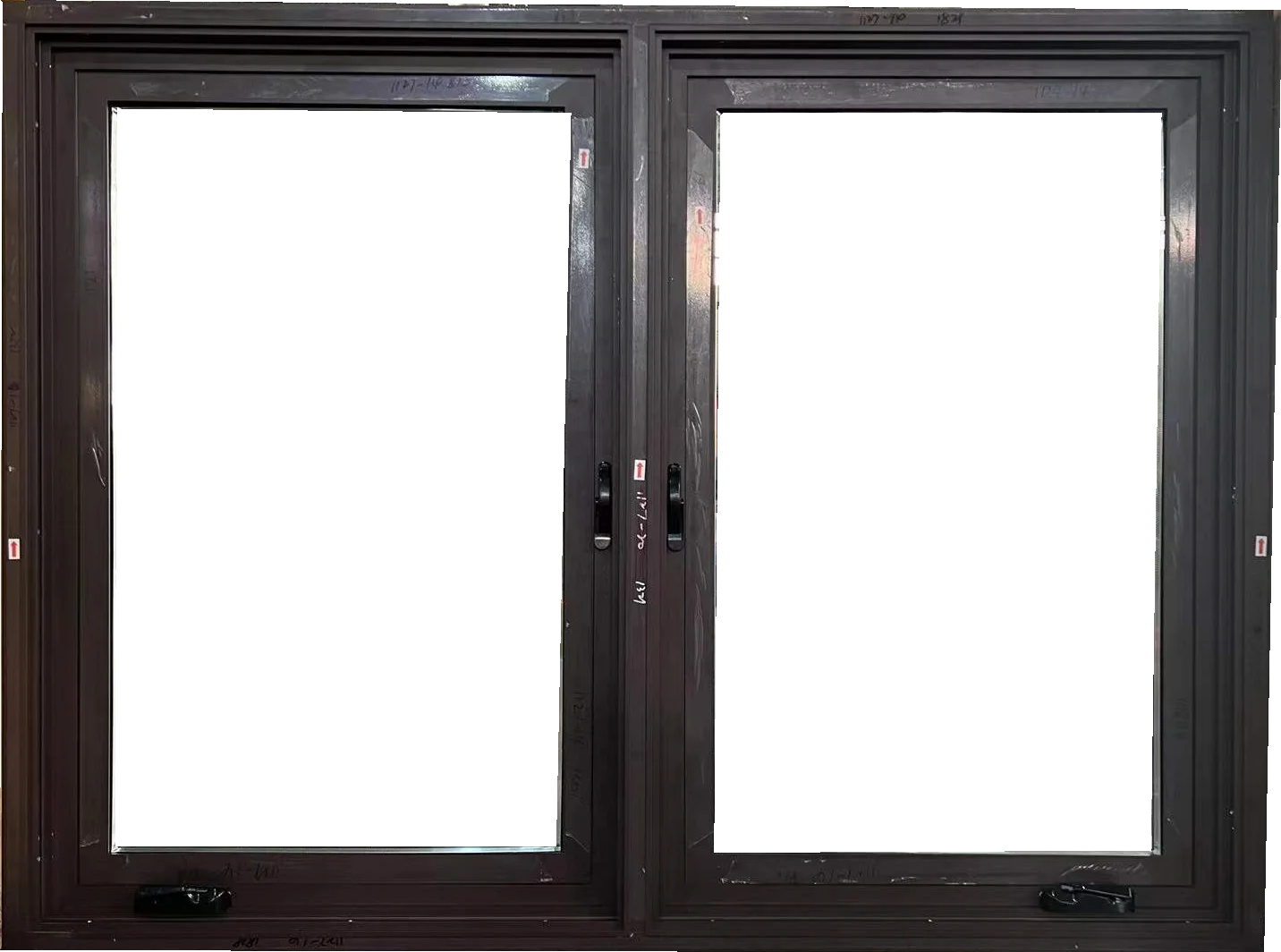 kimyuda doors and windows burglar  bars  home  privacy louvers safety  black aluminium american crank open swing window