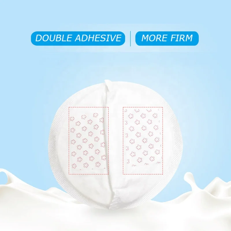 Factory wholesale price ultra thin soft nursing pad breastfeeding pad Disposable breast feed pad with adhesive tape and spandex